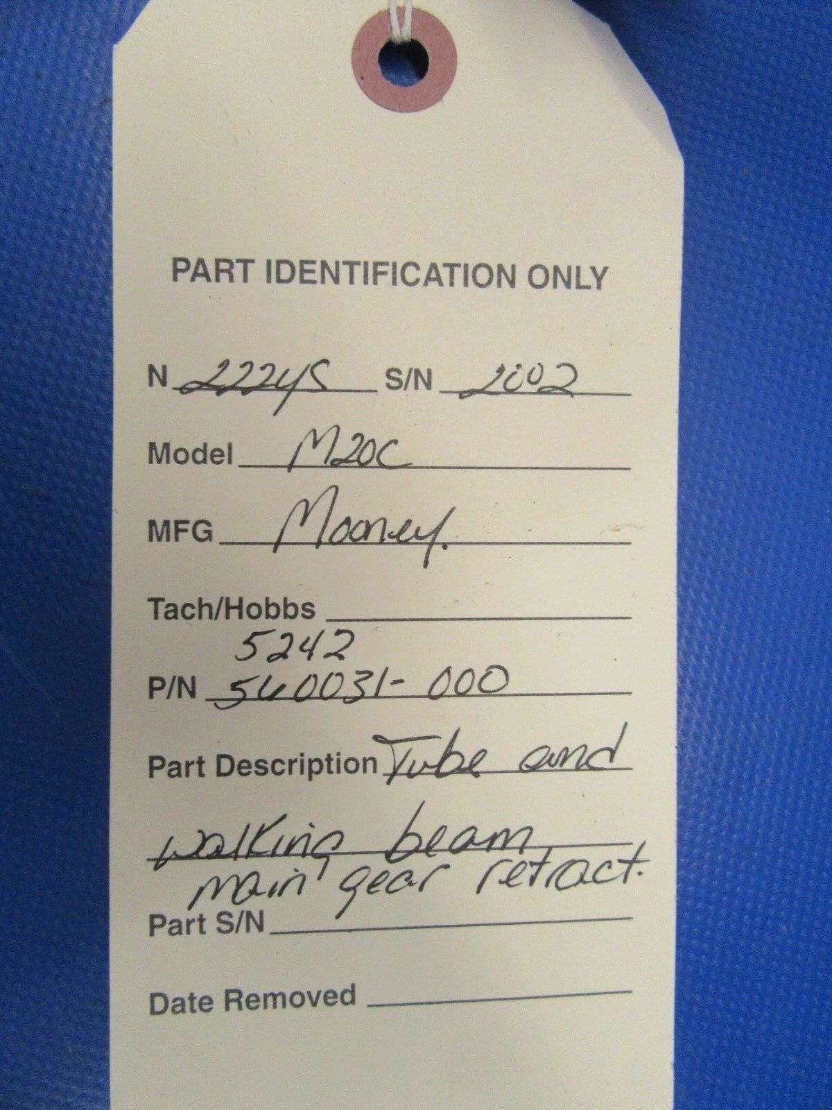 Mooney M20C Tube & Walking Beam Main Gear Retract 560031-000, 5242 (1018-253)