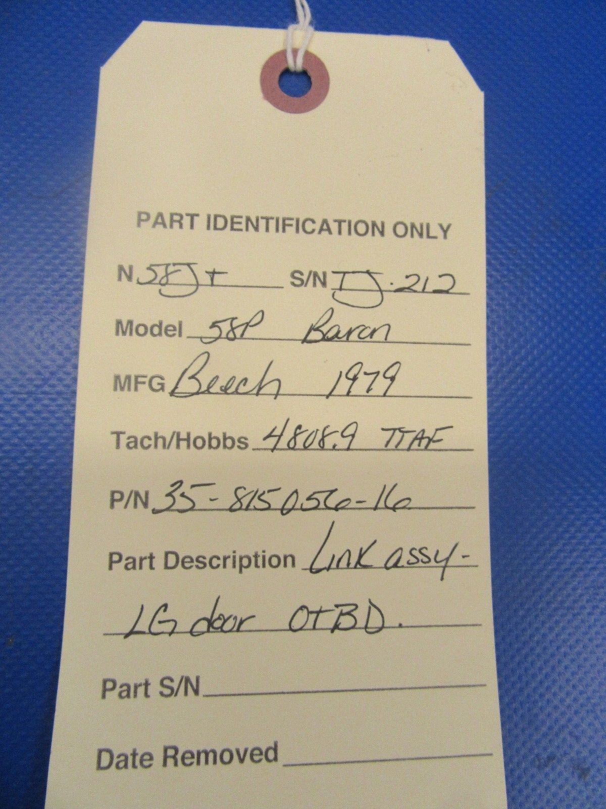 Beech Baron Link Assy LG Door P/N 35-815056-16 (0318-118)
