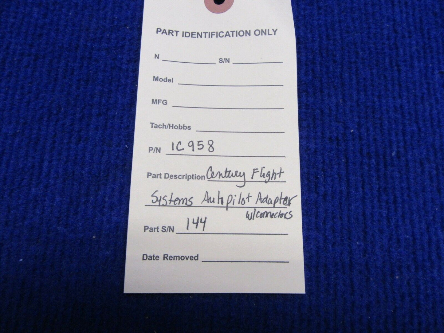 Century Flight Systems Autopilot Adapter w/ Connectors P/N 1C958 (1221-464)