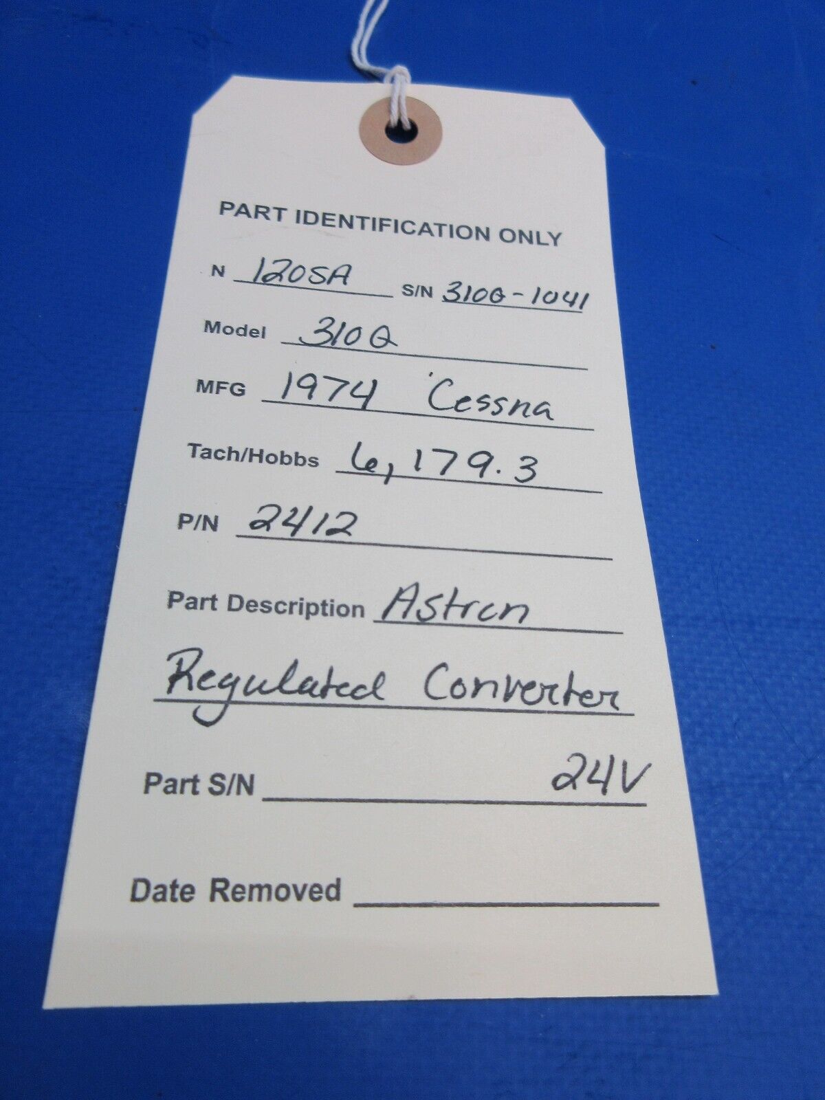 Cessna 310 / 310Q Astron Regulated Converter 24V P/N 2412 (0923-853)
