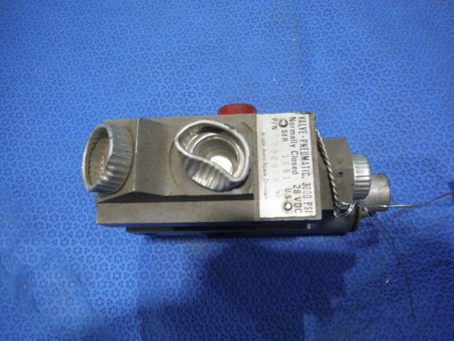Kidde Aerospace Pneumatic Valve P/N 11892905 (615-127)