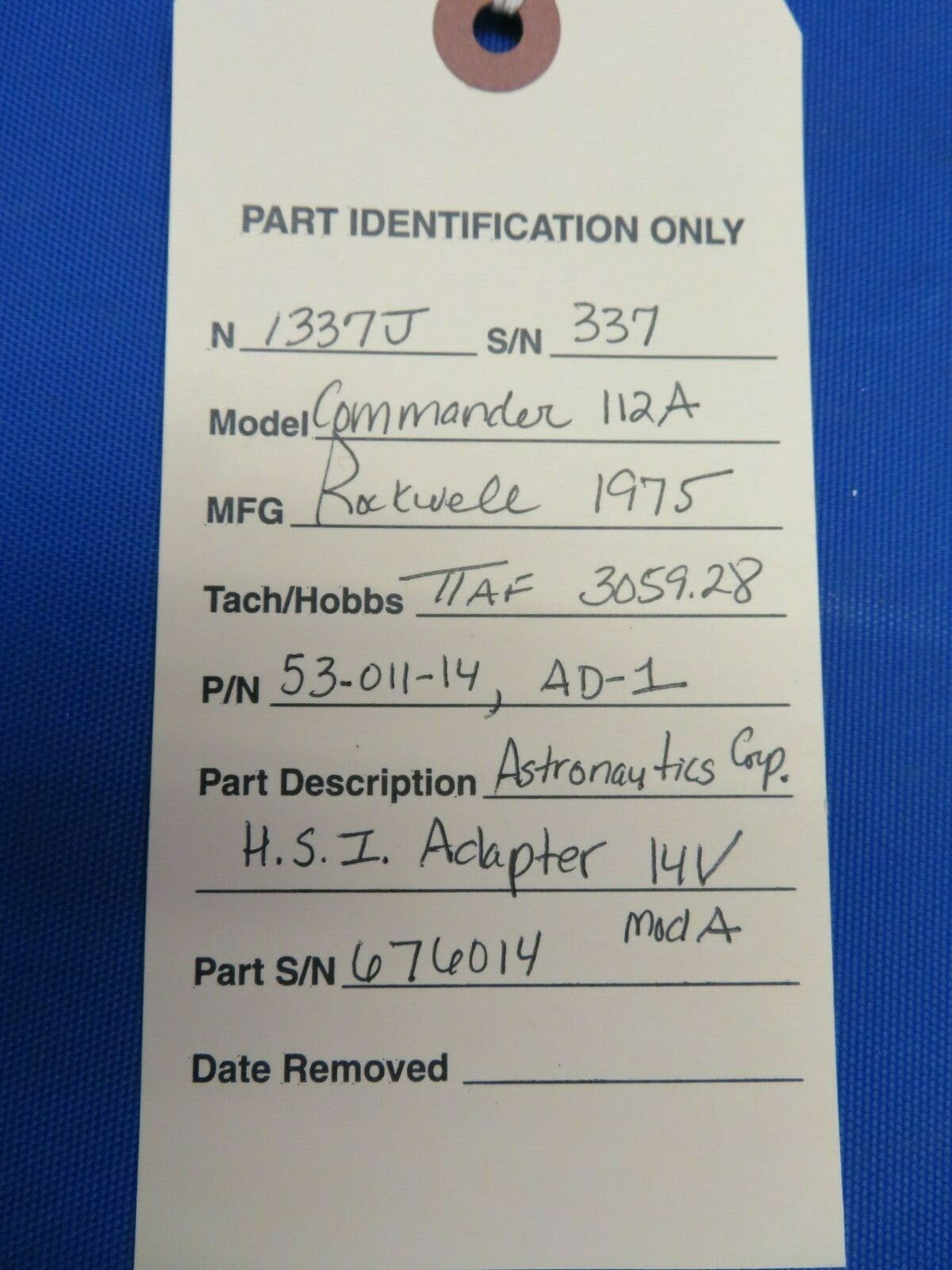 Aircraft HSI Adaptor by Astronautics Corporation 14V 53-011-14, AD-1 (1120-05)
