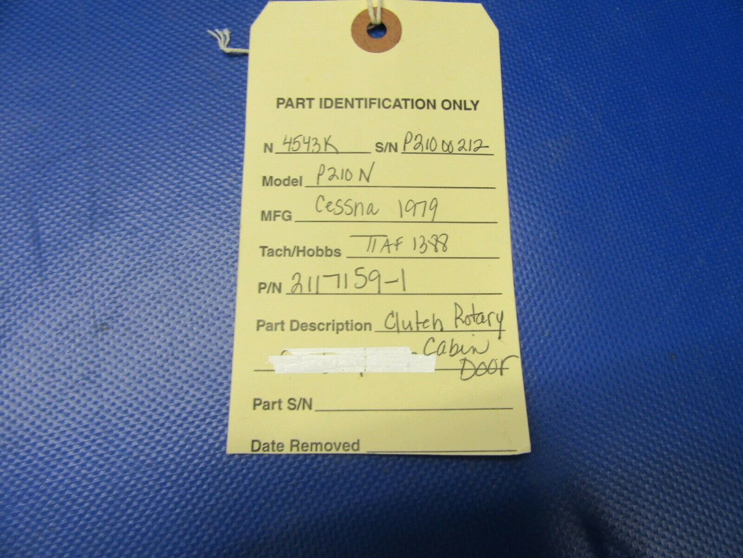 Cessna 210 / P210N Clutch Rotary Cabin Door P/N 2117159-1 (0421-581)