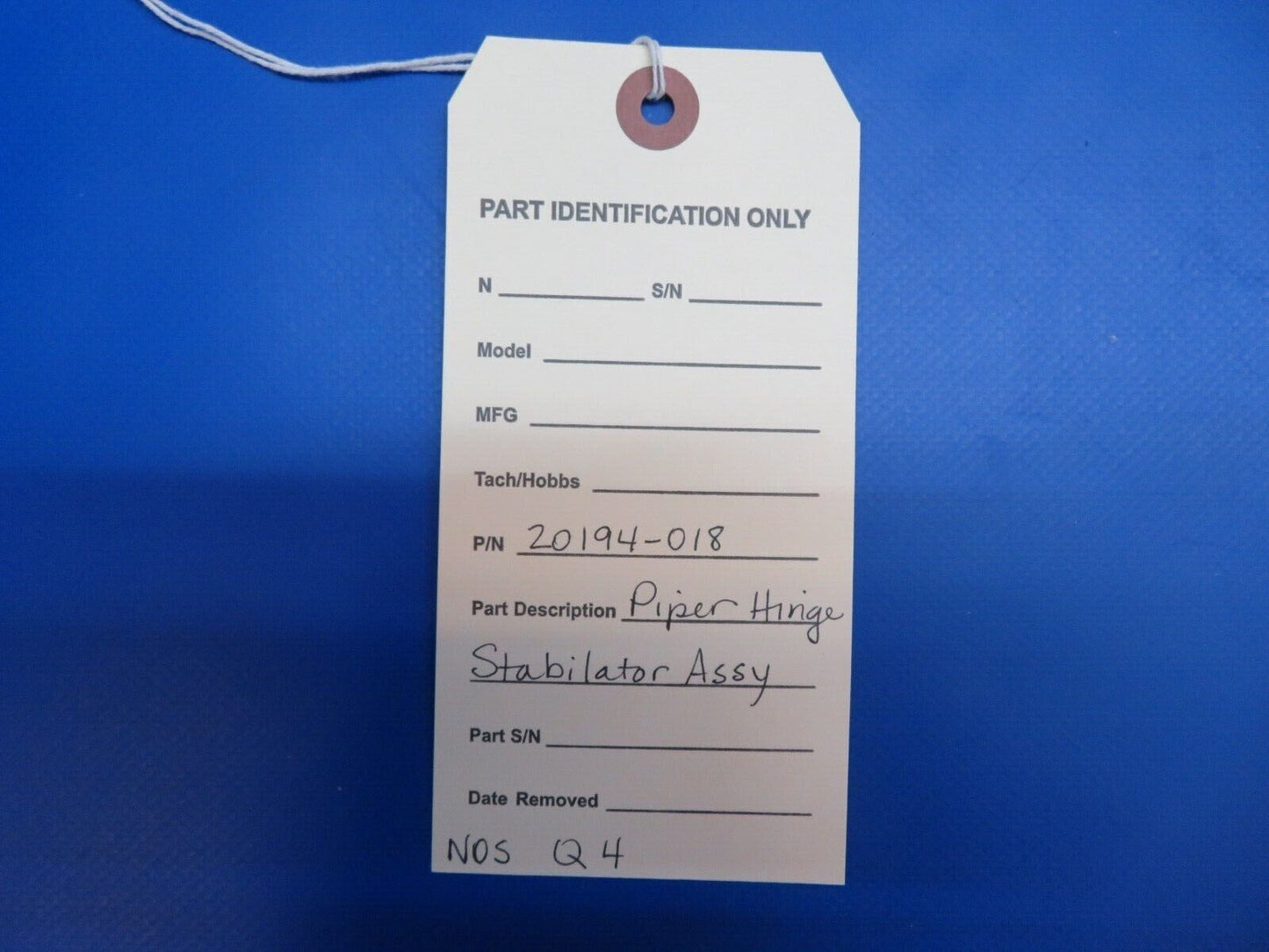 Piper Hinge Stabilator Assy P/N 20194-018 NOS (0922-670)