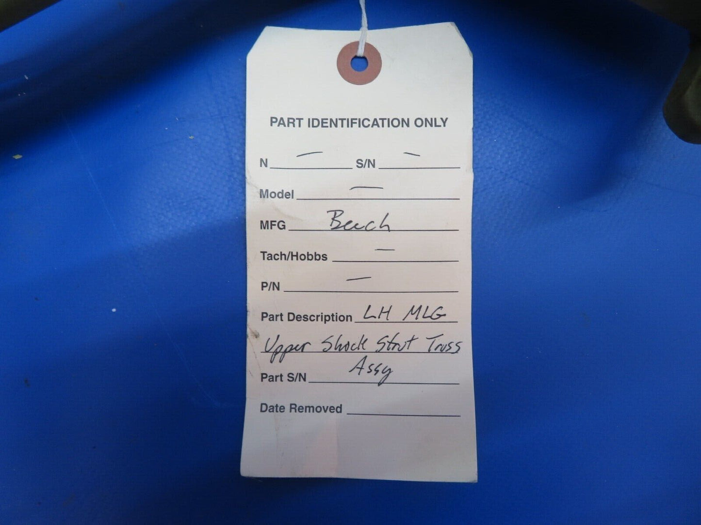 Beech LH Main Landing Gear Upper Shock Strut Truss Assembly (0922-729)