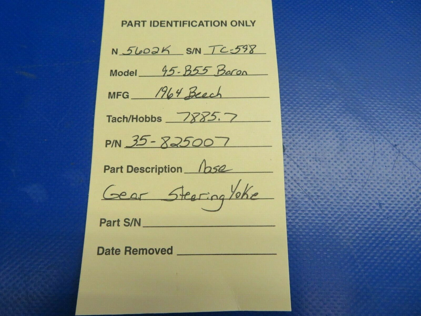 Beech Baron 95-B55 Nose Gear Steering Yoke P/N 35-825007 (0620-577)