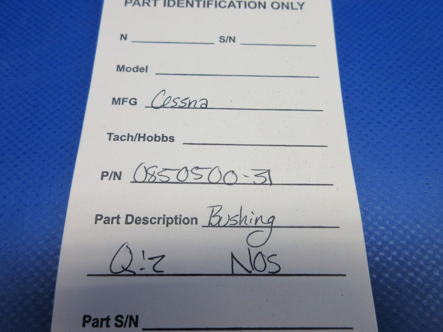 Cessna Airbox Bearing / Bushing P/N 0850500-31 NOS (0224-1233)