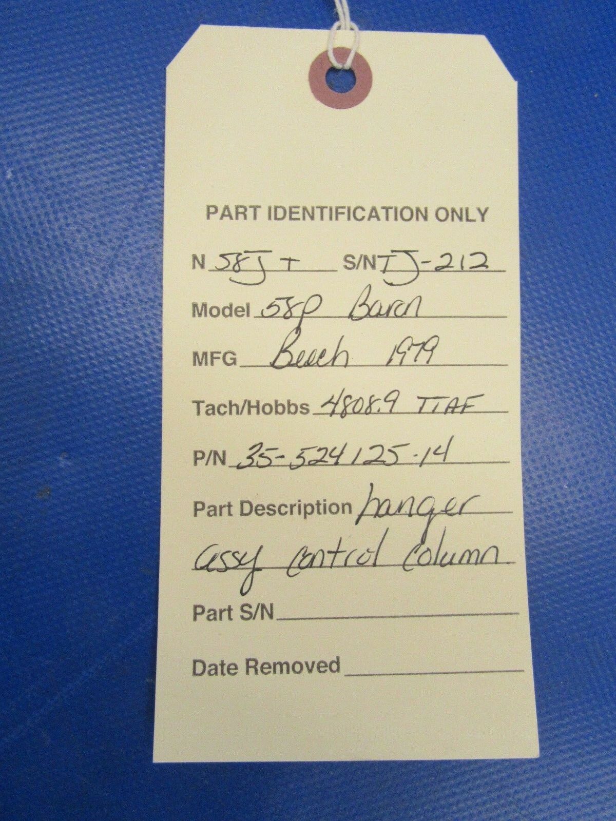 Beech Baron Hanger Assy Control Column P/N 35-524125-14 (0218-138)
