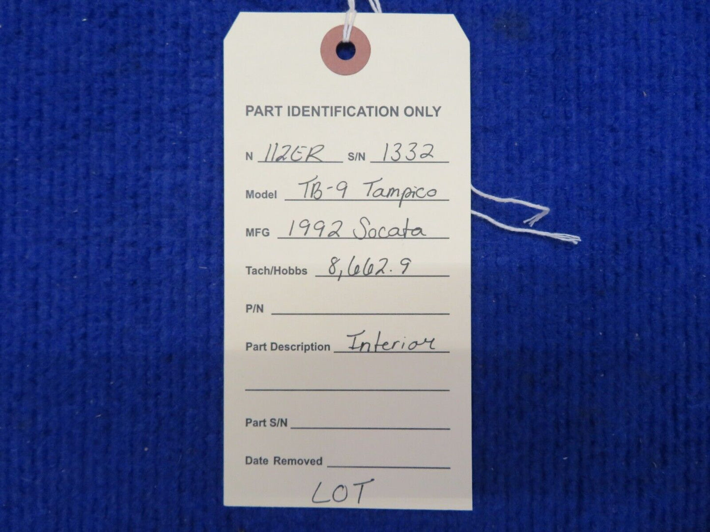 Socata TB-9 Interior LOT (0522-754)
