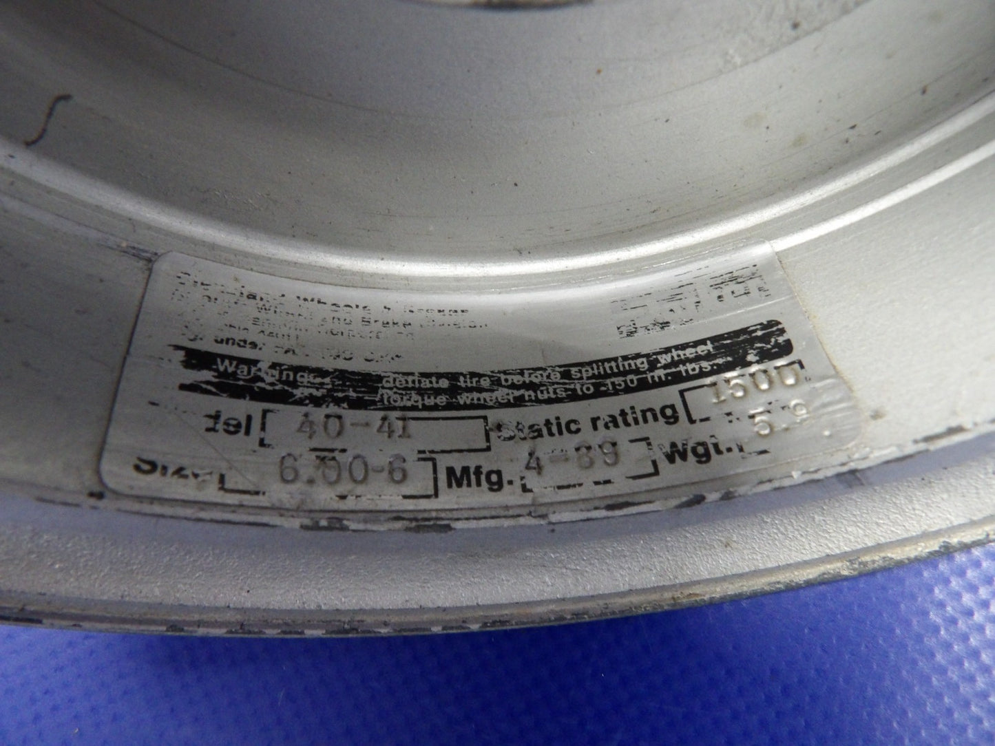 Ercoupe 415 Cleveland 40-41 Main Wheel 6.00-6 161-03000, 161-02700 (0226-2015)1