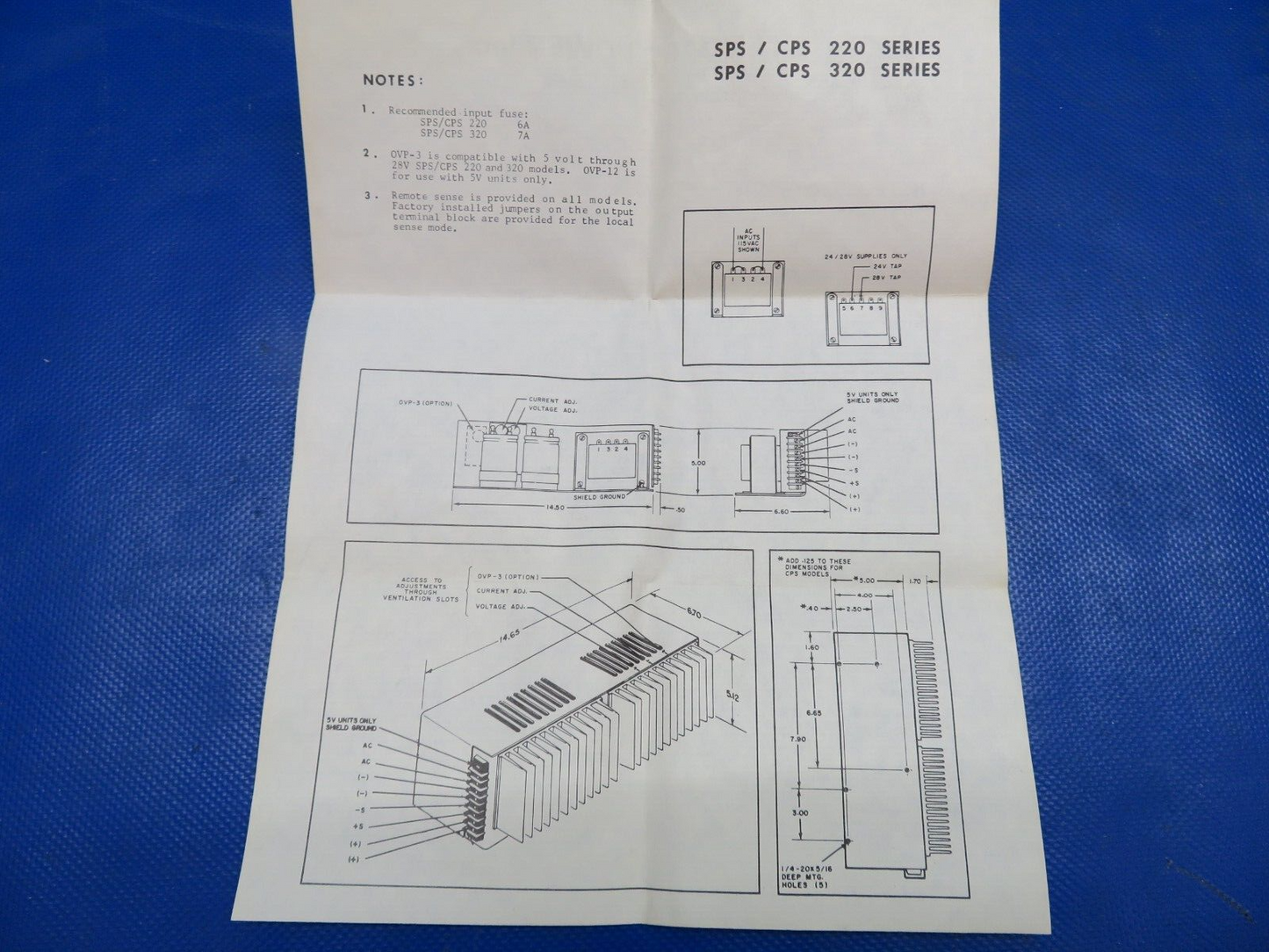 @Standard Power Inc. Power Supply 28V P/N CPS220-24/28, 01-102593-00 (1124-2002)