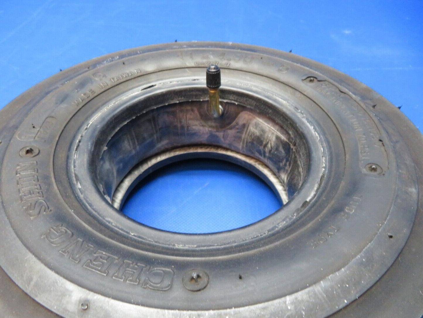 Experimental A/C Cheng Shin 11x4.00-5 Nose Wheel Tire w/ Tube C-217-7 (0324-231)