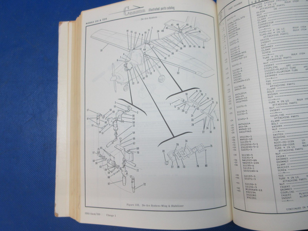 Cessna Centurion Series 1970 thru 1972 Parts Catalog P/N P449C1-12 (1024-1296)