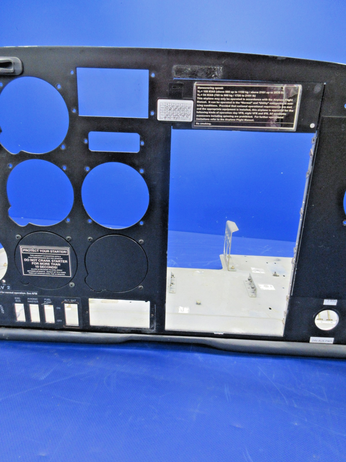 Diamond DA-40 Instrument Panel P/N DA4-3112-00-00 (0726-2120)12