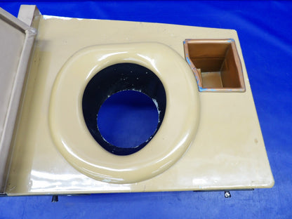 Cessna 421 Upholstered Potty / Toilet Seat P/N 5191525-1 (0726-1200)5