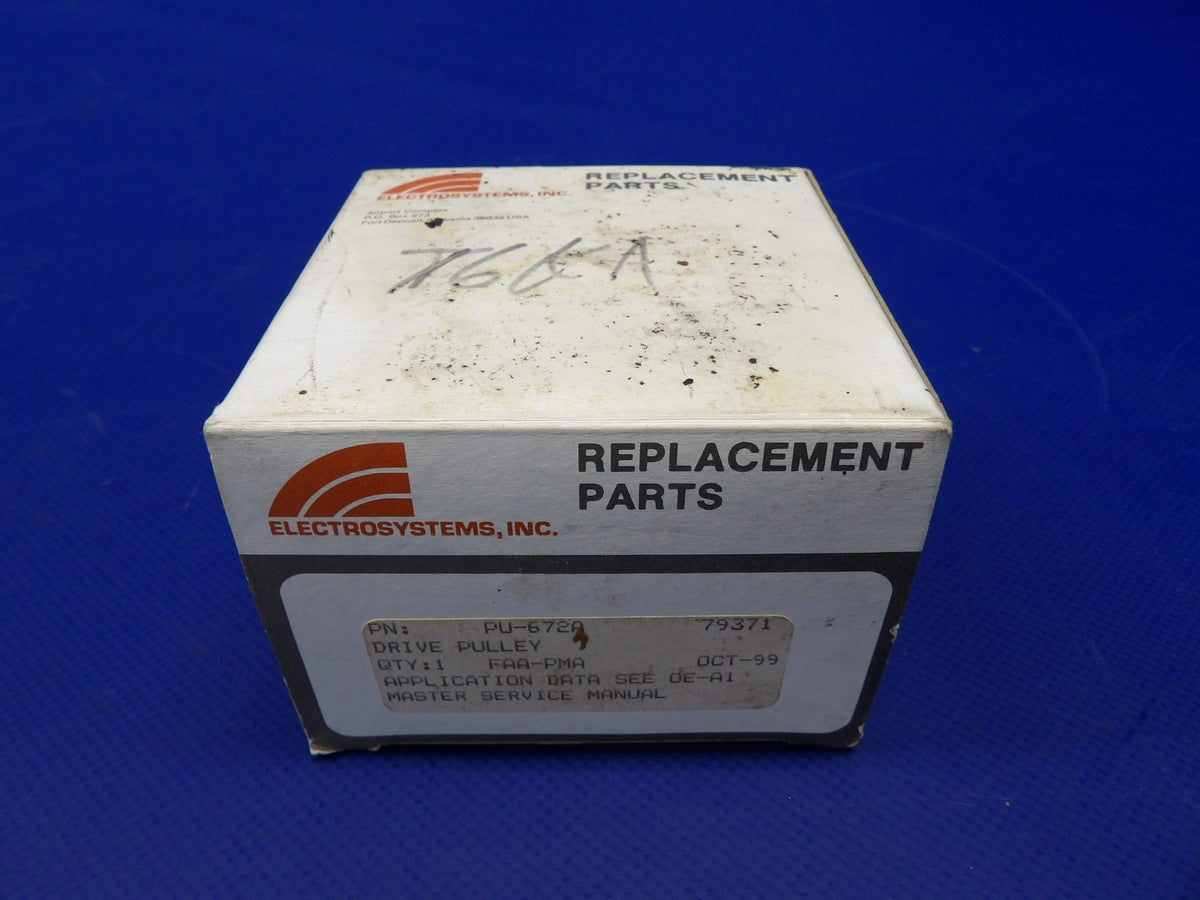 Electrosystems Lycoming/Prestolite Alternator Pulley P/N PU-672A NOS (0526-1433)1