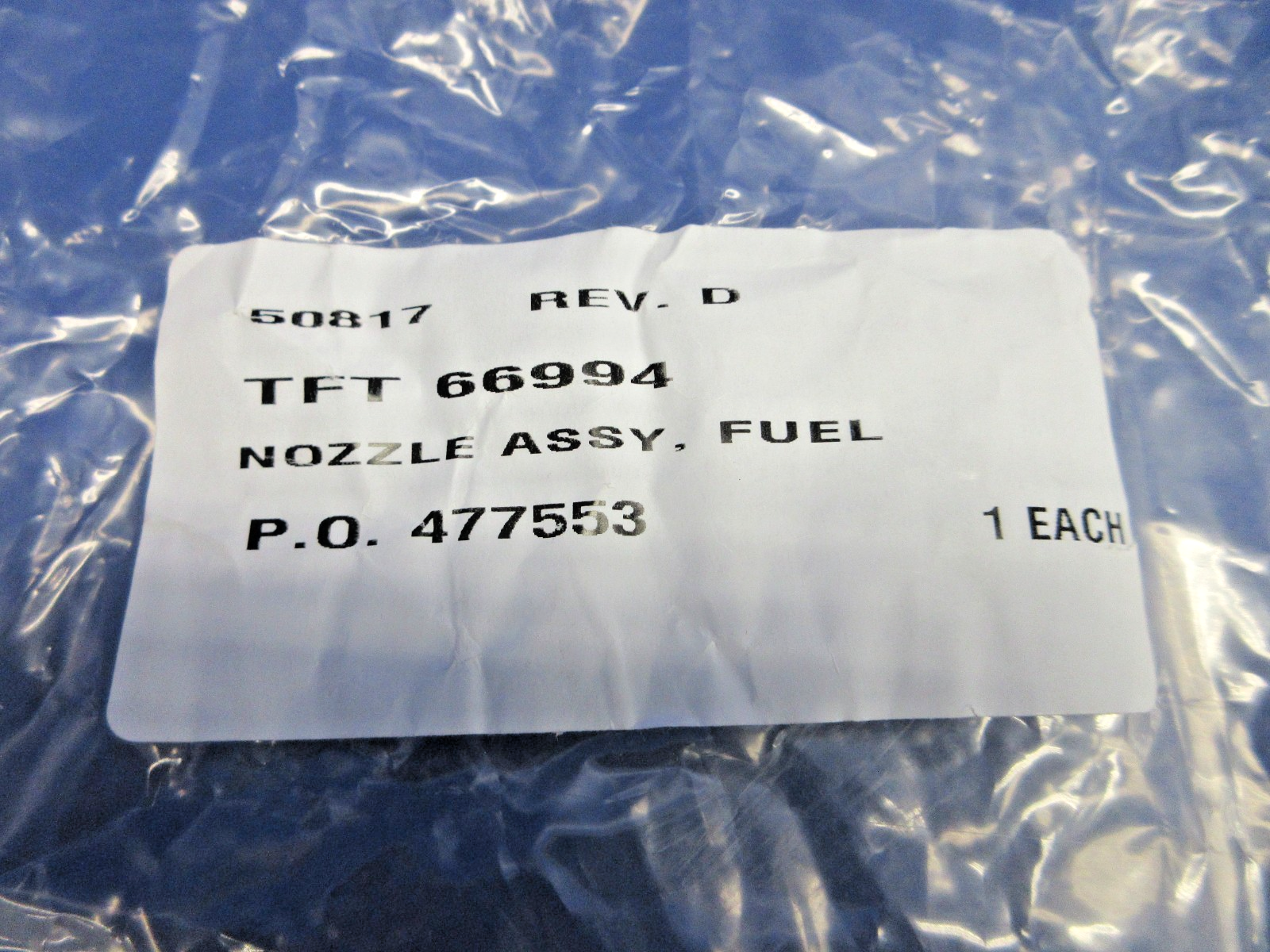 Pratt Fuel Nozzle, Seal Ring & Seal Plate w/8130 P/N 50581 NOS (0426-771)19