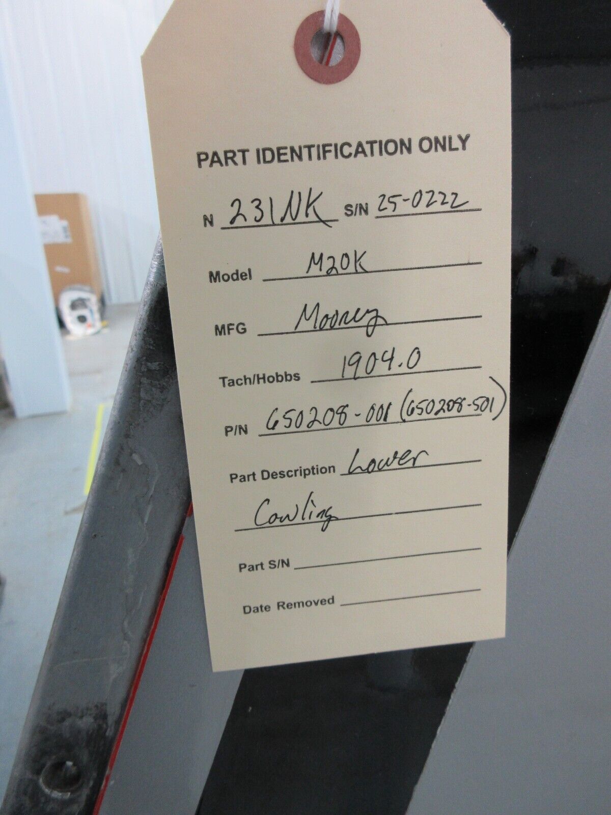 Mooney M20 / M20K Lower Cowling P/N 650208-001, 650208-501 (0424-628)