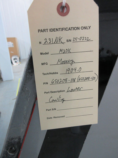 Mooney M20 / M20K Lower Cowling P/N 650208-001, 650208-501 (0424-628)
