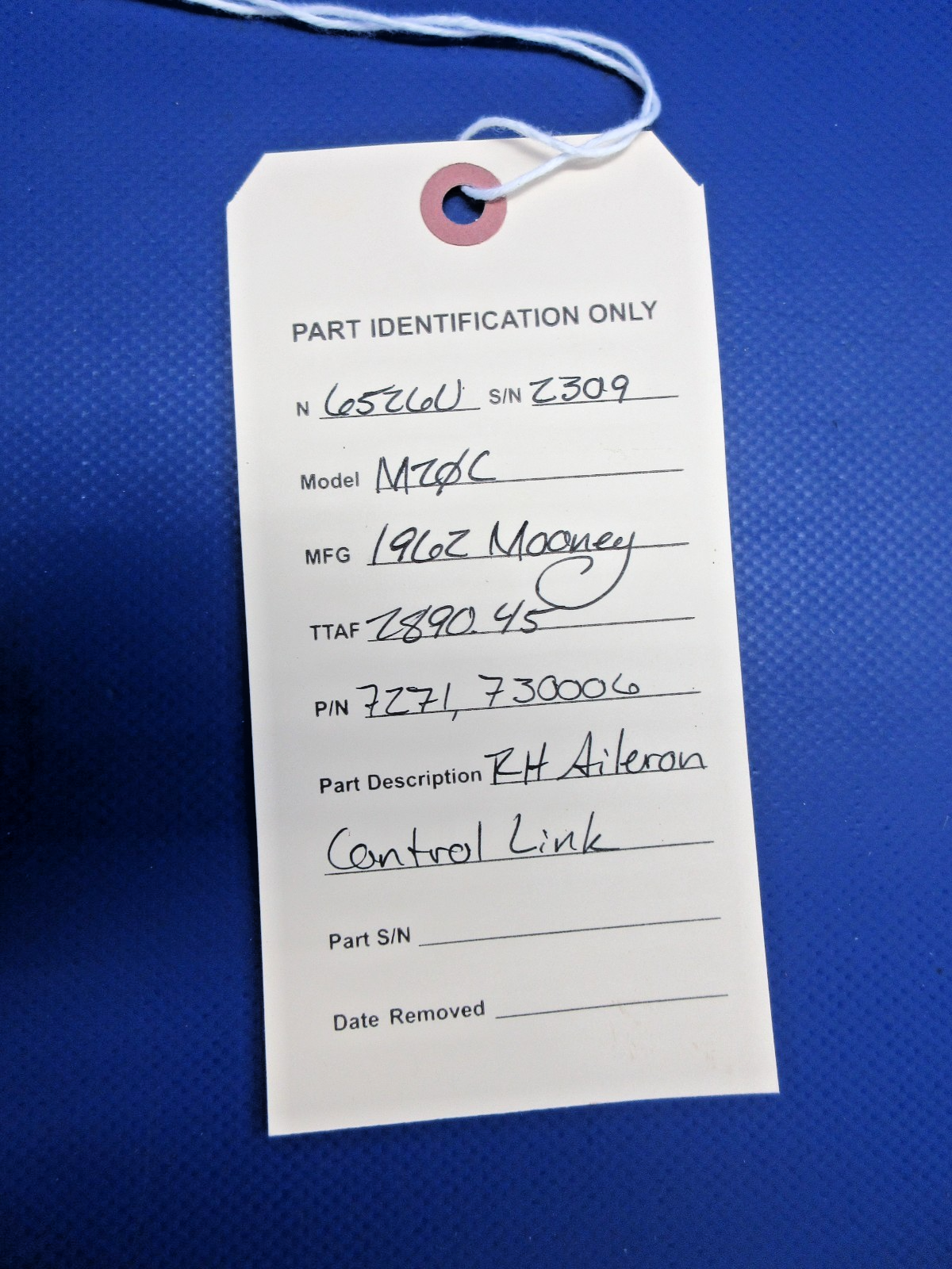 Mooney M20 / M20C RH Aileron Control Link P/N 730006 (0426-920)11