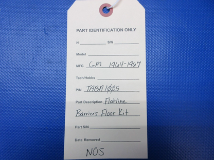 GM 1964-1967 Flatline Barriers Floor Kit P/N TABA1005 NOS (1024-1403)
