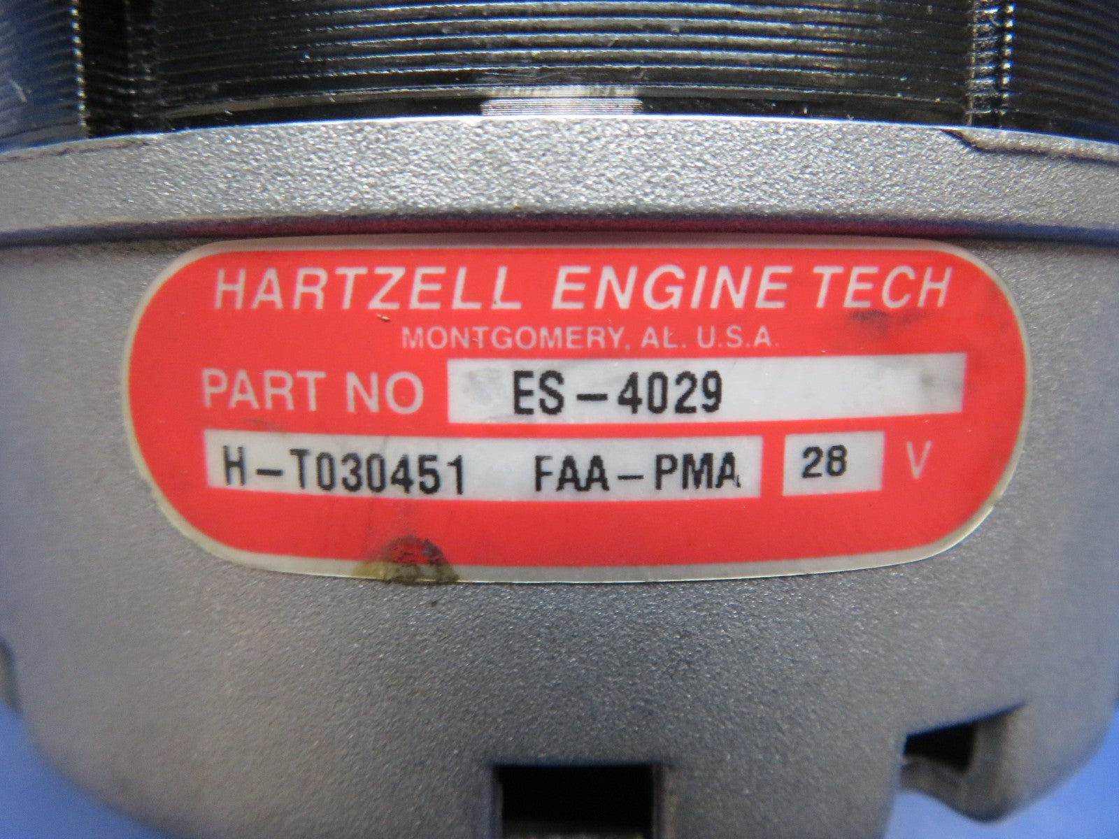Hartzell Alternator 28V P/N ES-4029, 653344, 653344-1 TESTED (0226-440)1