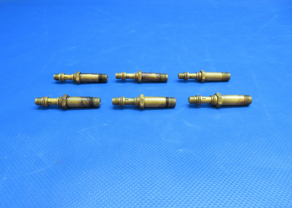 Continental TSIO-520-E Fuel Injector Nozzles P/N 657070 SET OF 6 (0924-715)