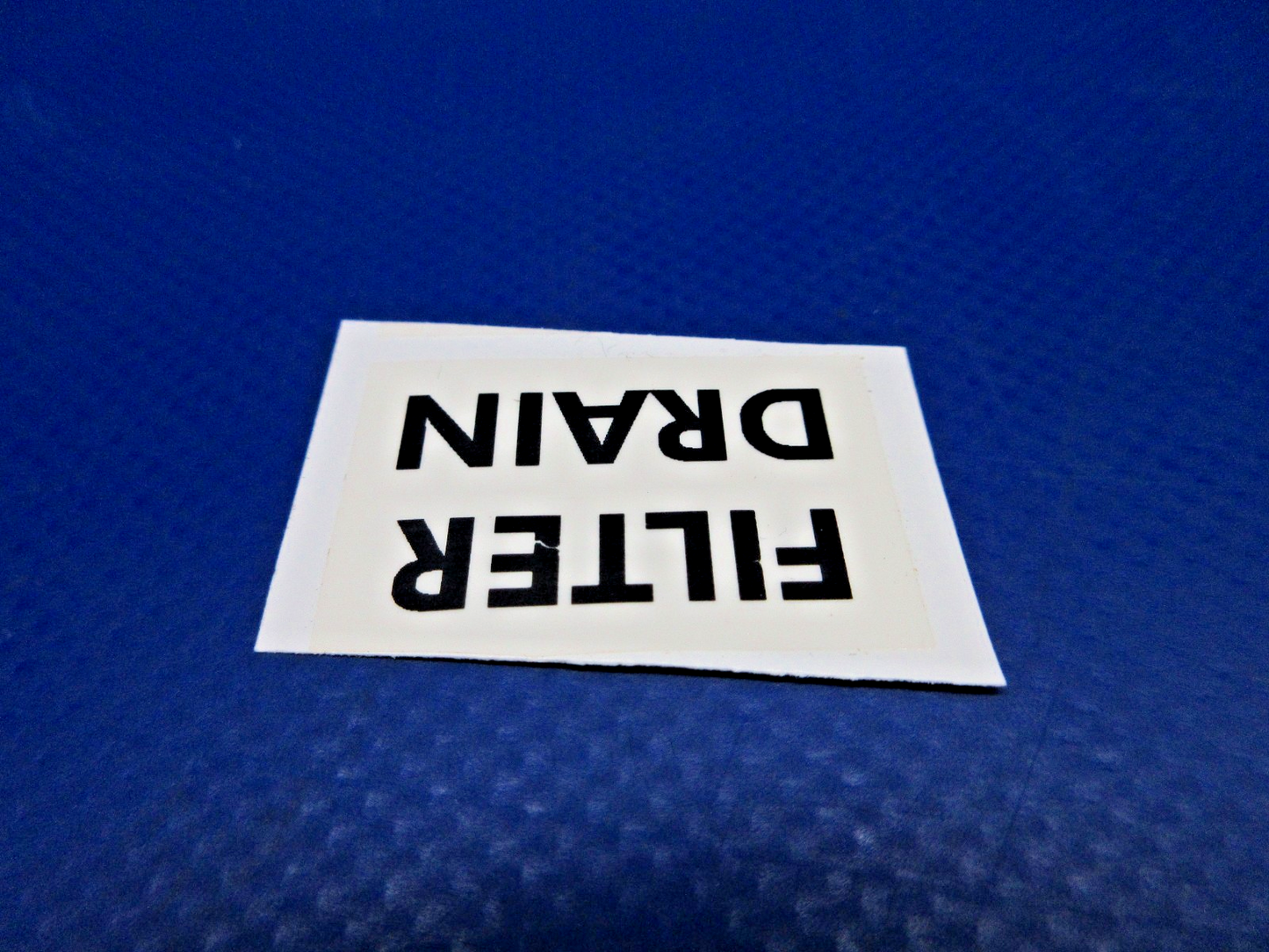 Beech " Filter Drain " Decal w/8130 P/N 99-920043-11 LOT OF 2 NOS (0426-800)8