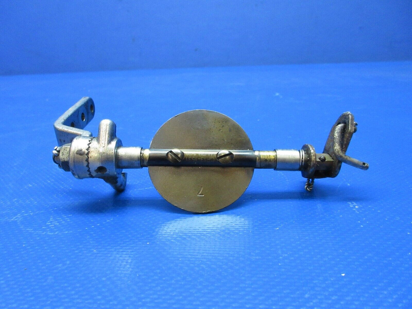 Cessna Marvel Schebler Throttle Valve, Shaft & Cover P/N 12-B72 (1124-1449)