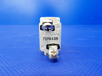 Klixon Circuit Breaker 25 Amps P/N 7270-5-25 NOS (0426-1282)1