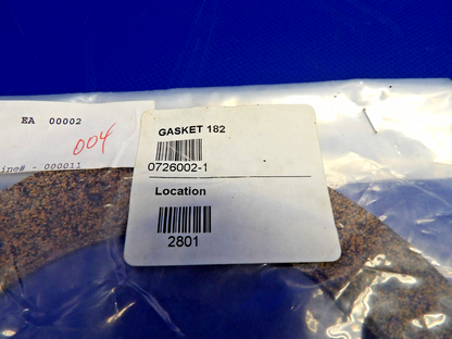 Cessna 182 Fuel Tank Gasket w/ 8130 P/N 0726002-1 NOS (0426-1247)1