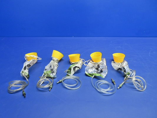 Piper PA-31T1 Scott Passenger Oxygen Mask P/N 289-601-211 LOT OF 5 (0626-821)0