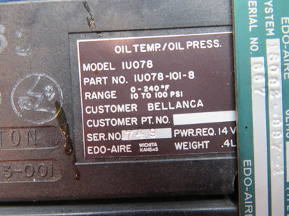 Bellanca 17-31A Viking Edo-Aire Indicators P/N 14078-101-8 LOT OF 6 (0824-1759)