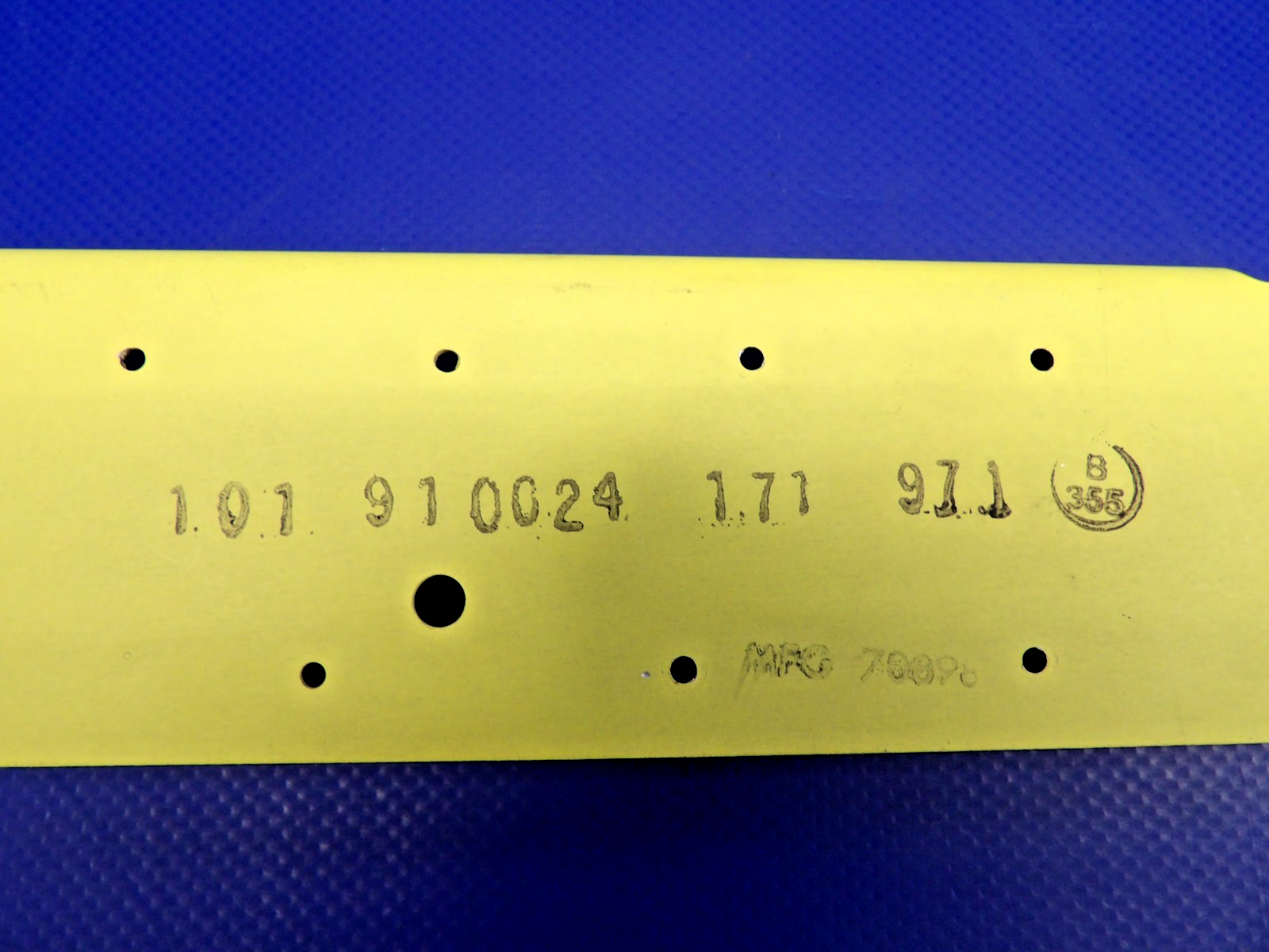 King Air Beech LWR FWD Cowling Stiffener RH NOS P/N 101-910024-171 (0326-1246)5
