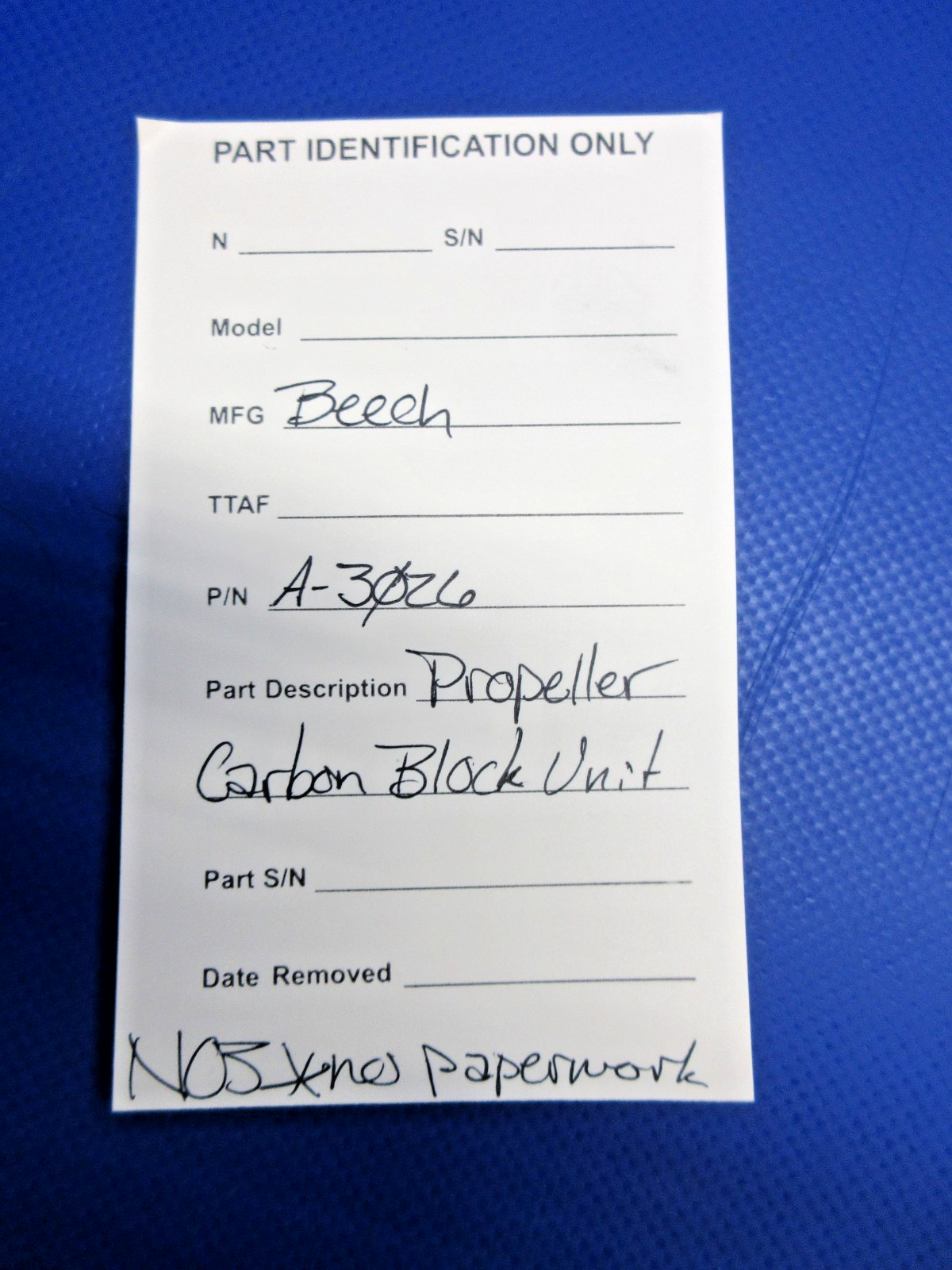 Beech Propeller Carbon Block Unit P/N A-3026 NOS (0426-879)6