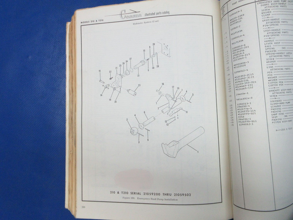 Cessna Centurion Series 1970 thru 1976 Parts Catalog P/N P541-12 (1024-1294)