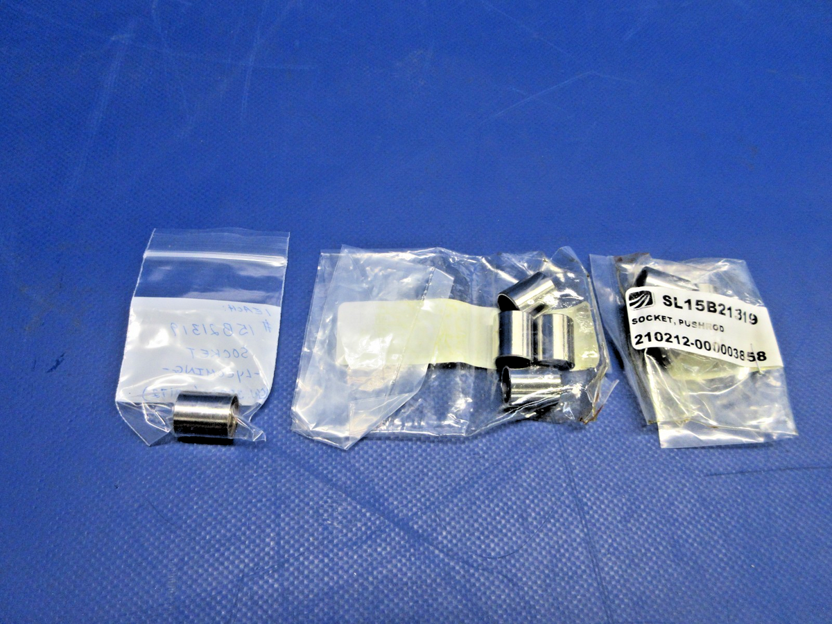 Lycoming Pushrod Socket P/N 15B21319, SL15B21319 SET OF 8 NOS (0926-890)3