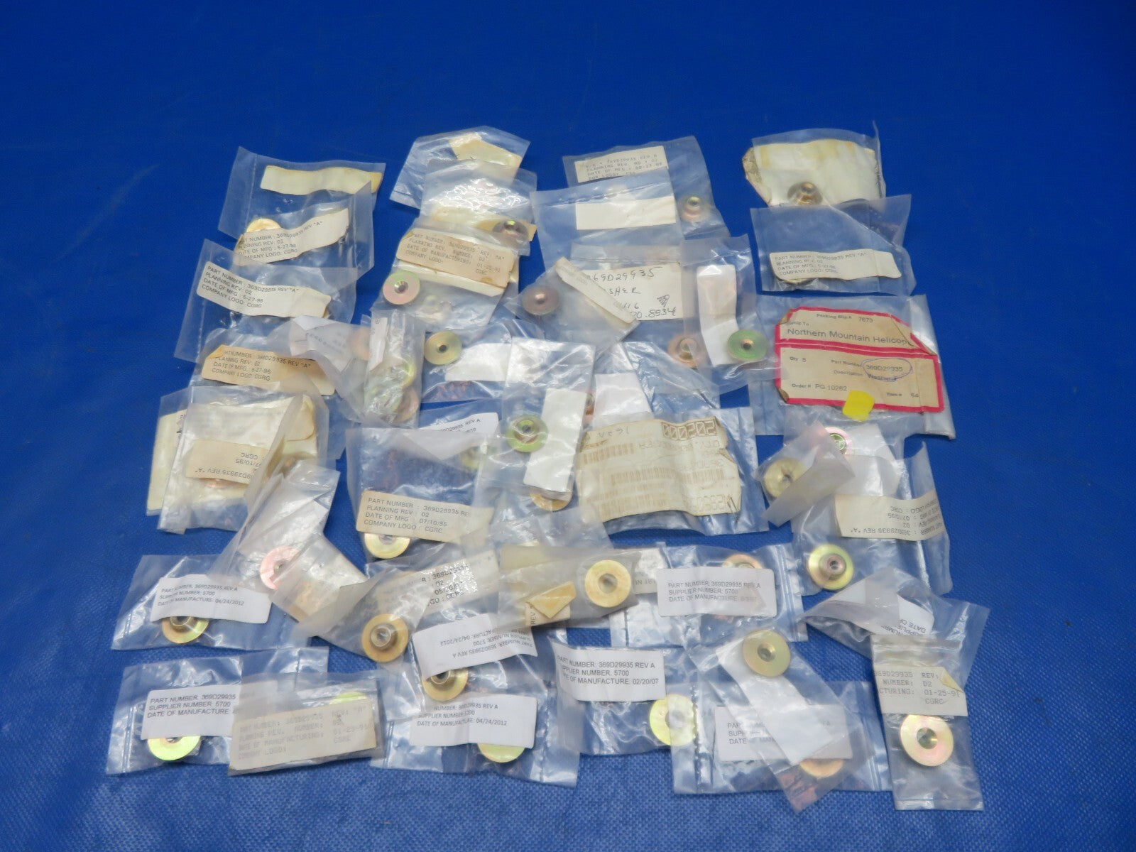 MD Helicopters Washers P/N 369D29935 LOT OF 51 NOS (1124-109)0