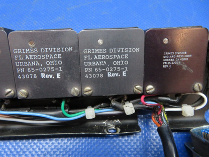 Enstrom 280FX Grimes Indicator Panel w/ Connector 65-0275-1 WARRANTY (1024-226)
