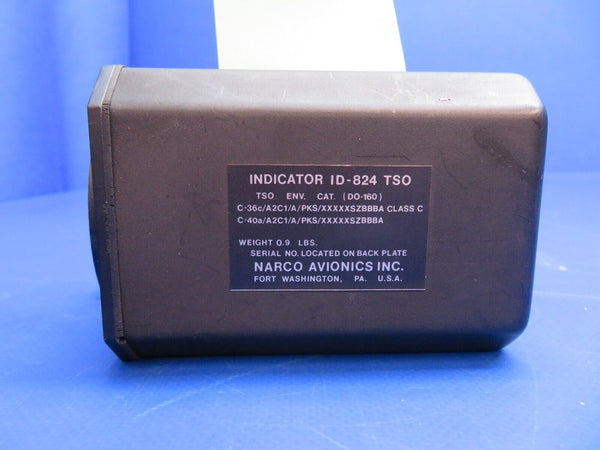 Beech C35 Bonanza Narco ID-824 Indicator w/ Connector P/N ID-824 CORE (1022-578)