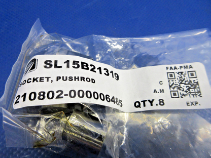 Lycoming Pushrod Socket P/N 15B21319, SL15B21319 SET OF 8 NOS (0926-890)4