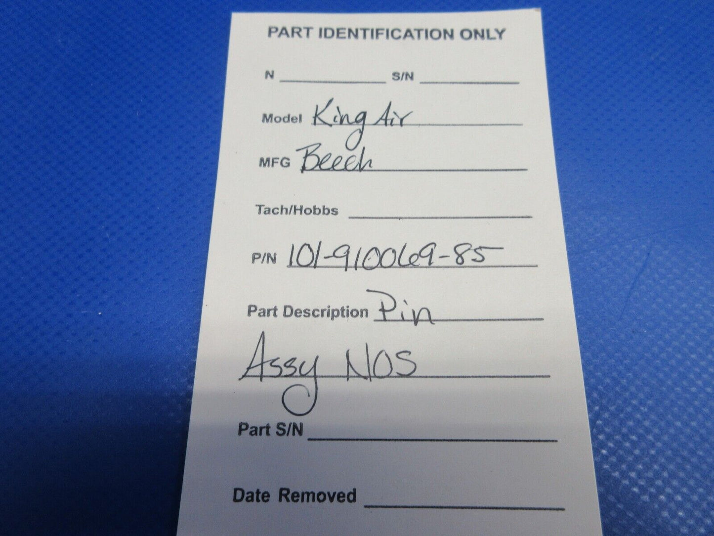 Beech King Air Pin Assembly P/N 101-910069-85 NOS (0324-1275)