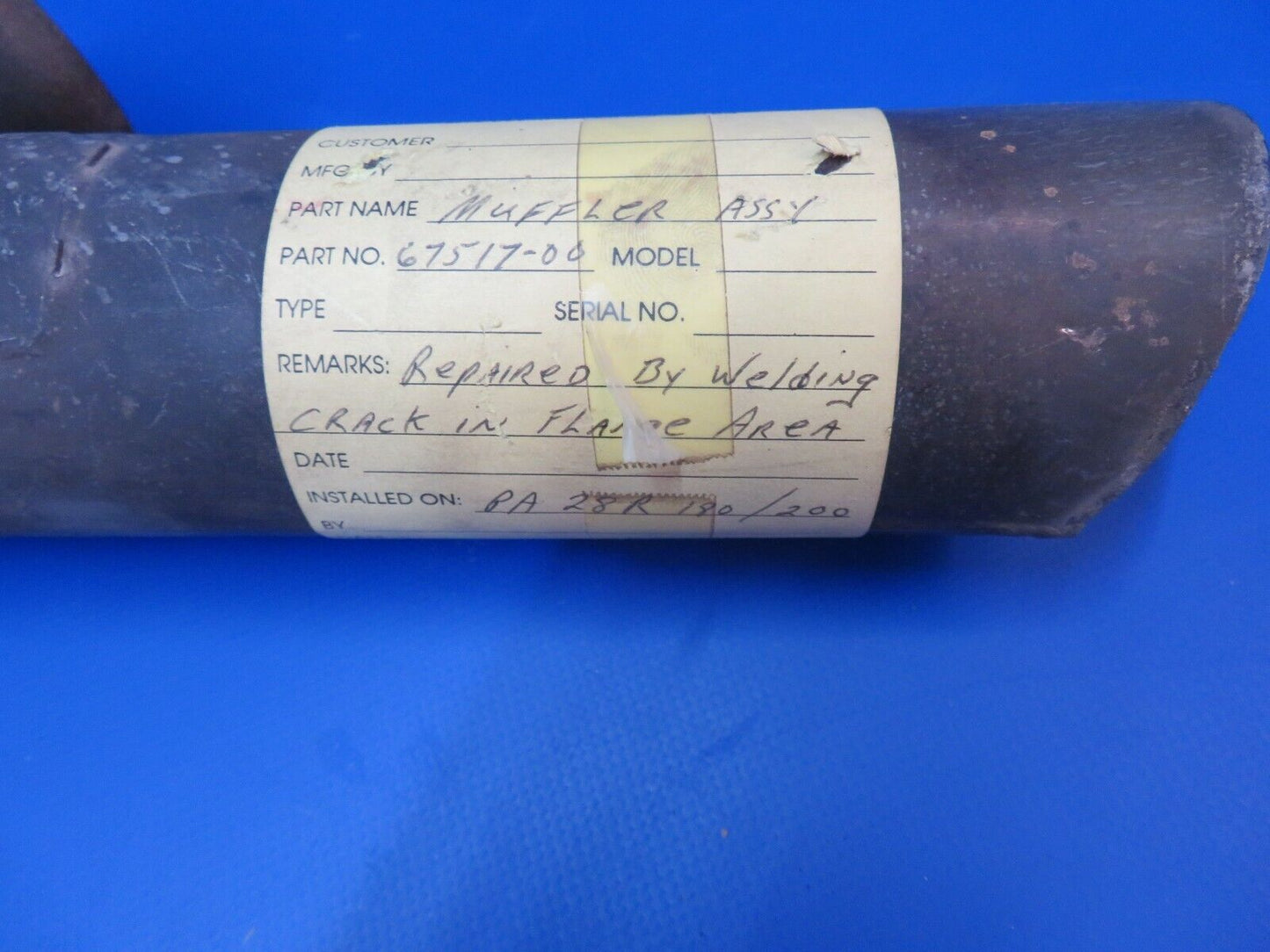 Piper PA-28 Muffler P/N 67517-00 (1222-354)