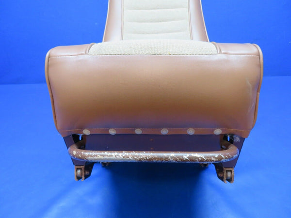Mooney M20 / M20E Front Seat w/ Headrest P/N 140040-501 Brown Vinyl (0424-1707)