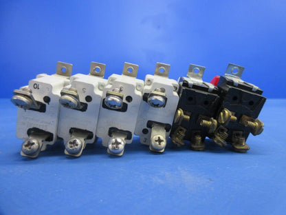 Enstrom 280FXKlixon Circuit Breaker & Switches Lot P/N 20TC2-CA-3 (1124-771)