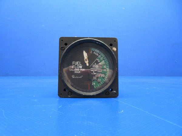 Beech 95-B55 Edo-Aire Fuel Flow Indicator Lighted 27v 96-384069-1 (1224-124)