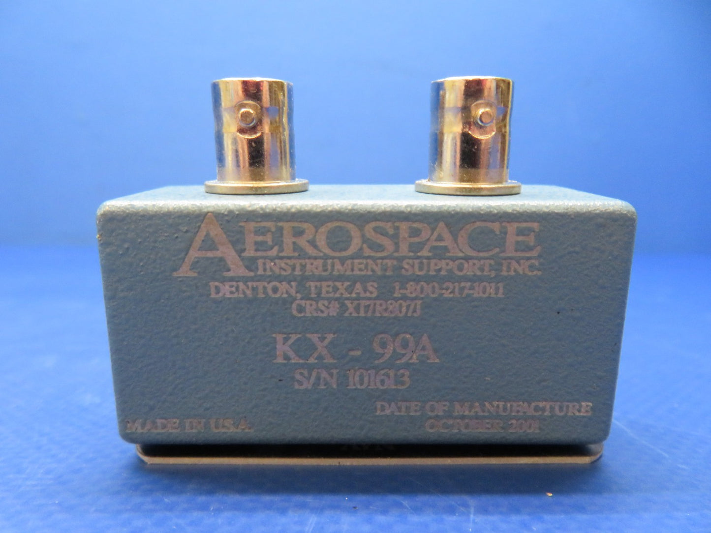 Cessna 421 Meriden Triplexer & Aerospace Antenna Adaptor NT-1A, KX-99 (0326-217)1