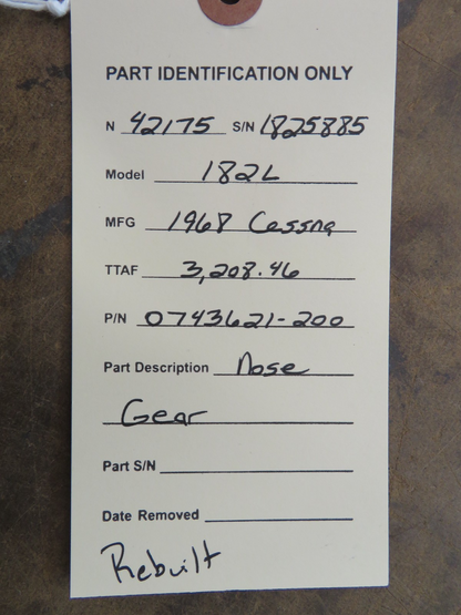 Cessna 182 / 182L Nose Gear P/N 0743621-200 REBUILT (0626-400)18