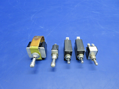 Piper PA24 Toggle Switch & Circuit Breaker LOT 4TL66-1L, MS24658-21  (0826-836)0