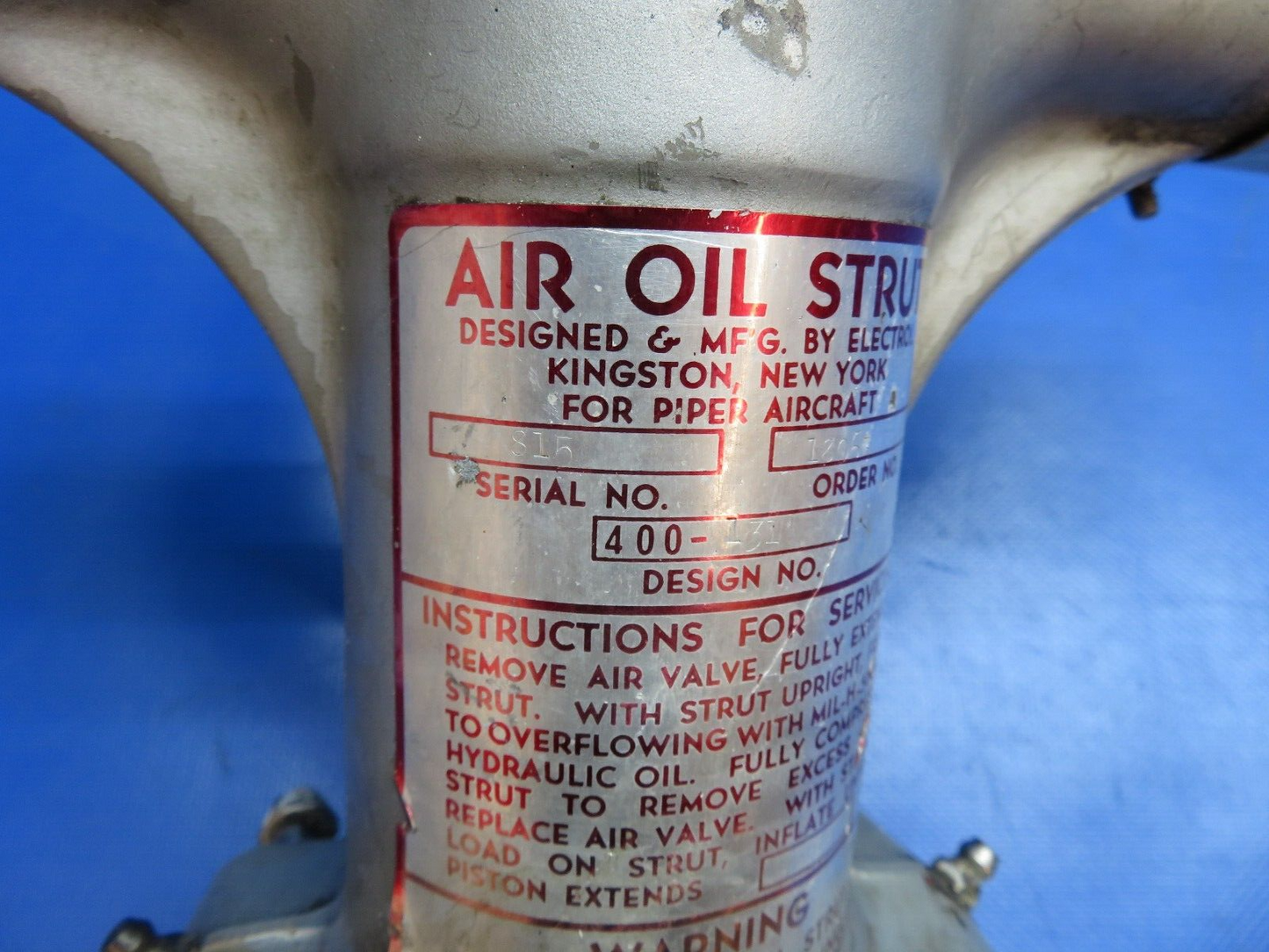 Piper PA-23-250 Aztec RH Main Gear Strut Housing 751-929, 31835-00 (0824-1772)